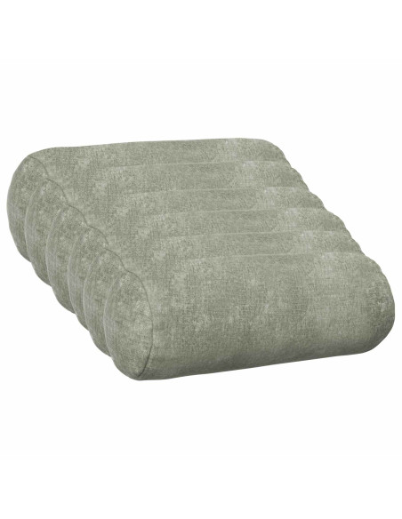 Federa 6 pz HEERLEN Verde Ø 15 x 40 cm Tessuto Chenille