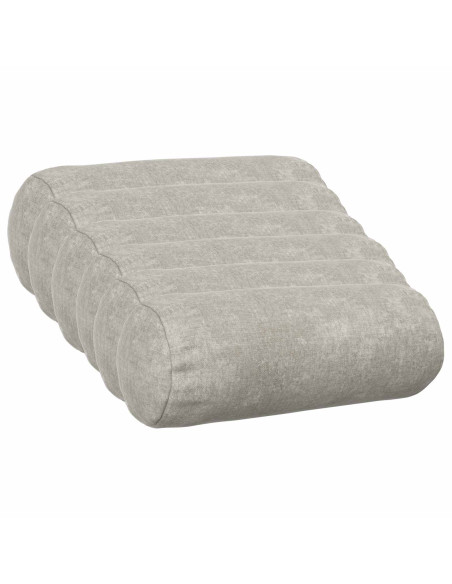 Federa 6 pz HEERLEN Grigio Chiaro Ø 15 x 40 cm Tessuto Chenille