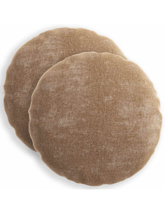 Federa 2 pz HEERLEN Marrone Ø 60 cm Tessuto Chenille