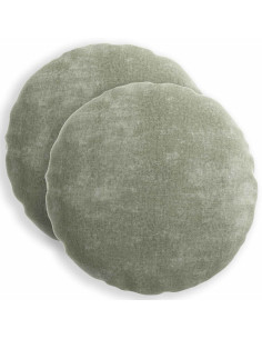 Federa 2 pz HEERLEN Verde Ø 60 cm Tessuto Chenille