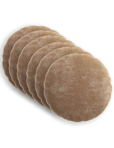 Federa 6 pz HEERLEN Marrone Ø 50 cm Tessuto Chenille