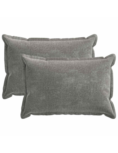 Federa 2 pz HOUTEN Grigio Scuro 30 x 50 cm Tessuto Chenille