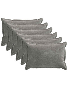 Federa 2 pz HOUTEN Grigio Chiaro 50 x 70 cm Tessuto Chenille
