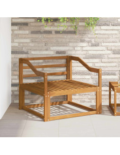 Bracciolo 2 pz Naturale 79 x 4 x 73 cm Legno di Acacia Massello