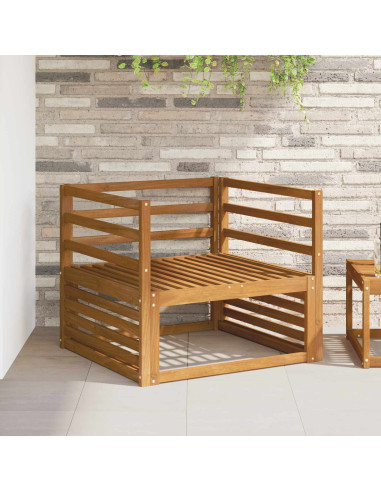 Bracciolo 2 pz Naturale 79 x 4 x 73 cm Legno di Acacia Massello