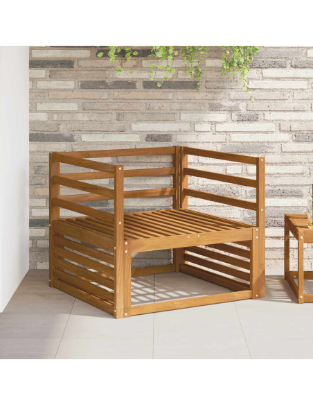 Bracciolo 2 pz Naturale 79 x 4 x 73 cm Legno di Acacia Massello