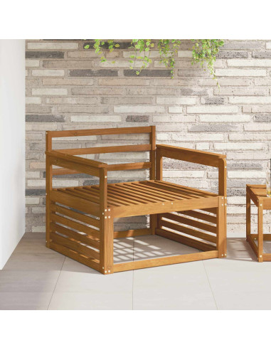 Bracciolo 2 pz Naturale 79 x 6 x 61 cm Legno di Acacia Massello