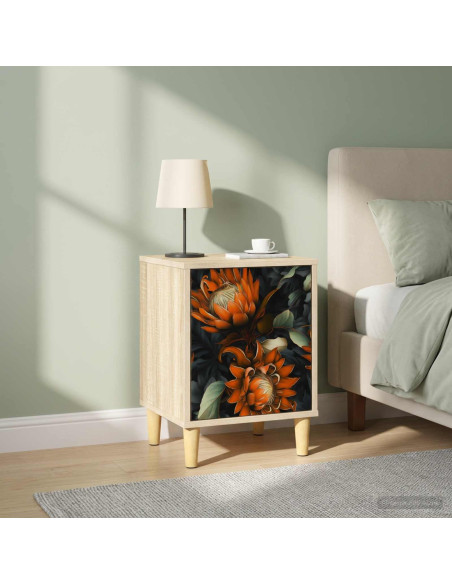 Armadio da Notte LOCHEM 2 pz Rovere Sonoma 36 x 33 x 50 cm