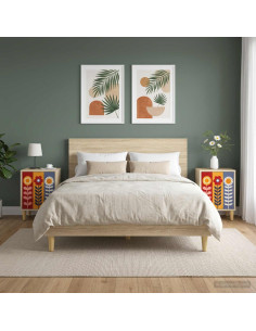 Armadio da Notte ESSEN 2 pz Rovere Sonoma 36 x 33 x 50 cm