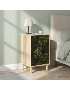 Armadio da Notte ELBURG 2 pz Rovere Sonoma 36 x 33 x 60 cm