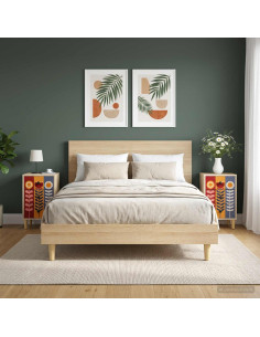 Armadio da Notte ESSEN 2 pz Rovere Sonoma 36 x 33 x 60 cm