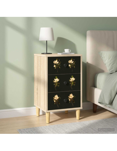 Armadio da Notte BREMEN 2 pz Rovere Sonoma 36 x 33 x 60 cm