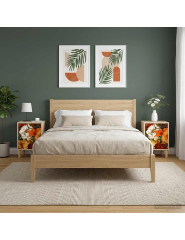 Armadio da Notte GENNEP 2 pz Rovere Sonoma 36 x 33 x 50 cm