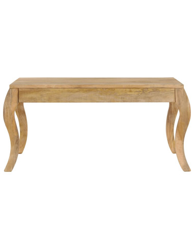 Tavolino da Salotto in Legno Massello di Mango 80x80x40cm