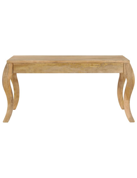 Tavolino da Salotto in Legno Massello di Mango 80x80x40cm