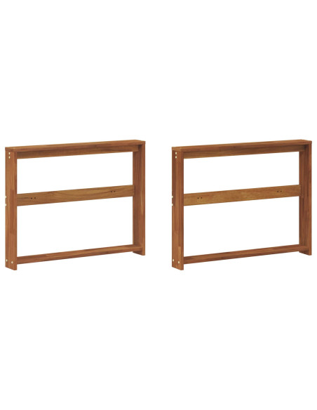 Bracciolo 2 pz Naturale 78 x 10 x 61 cm