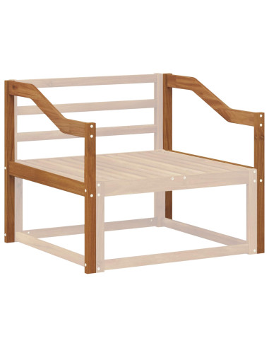 Bracciolo 2 pz Naturale 79 x 4 x 73 cm Legno di Acacia Massello