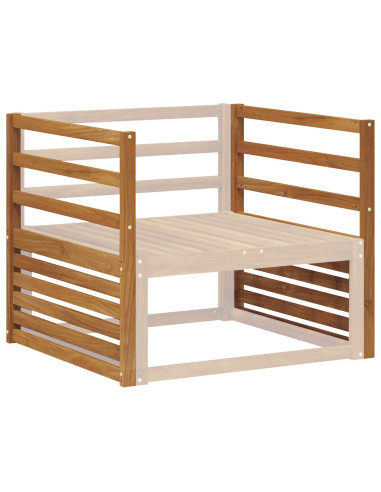 Bracciolo 2 pz Naturale 79 x 4 x 73 cm Legno di Acacia Massello