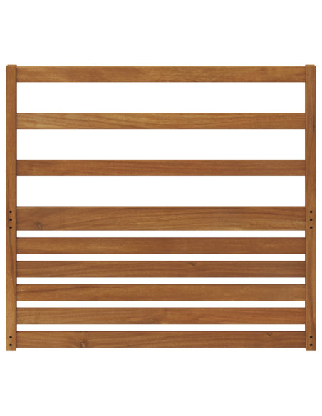 Bracciolo 2 pz Naturale 79 x 4 x 73 cm Legno di Acacia Massello