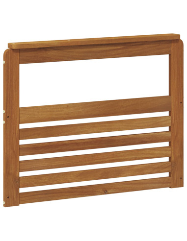 Bracciolo 2 pz Naturale 79 x 6 x 61 cm Legno di Acacia Massello