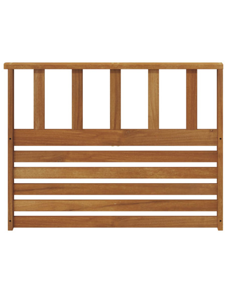 Bracciolo 2 pz Naturale 80 x 6 x 61 cm Legno di Acacia Massello