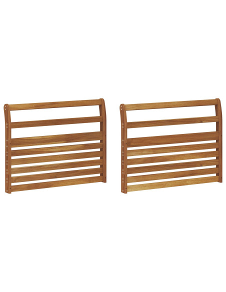 Bracciolo 2 pz Naturale 78,5 x 8 x 60 cm