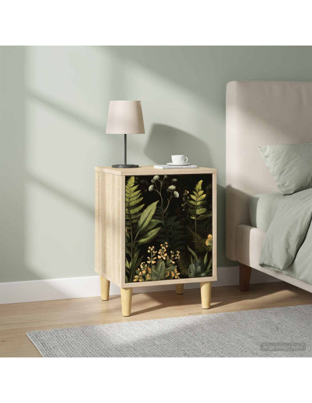 Armadio da Notte RHENEN 2 pz Rovere Sonoma 36 x 33 x 50 cm