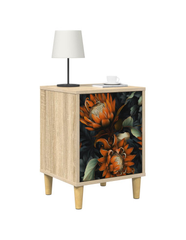 Armadio da Notte LOCHEM 2 pz Rovere Sonoma 36 x 33 x 50 cm