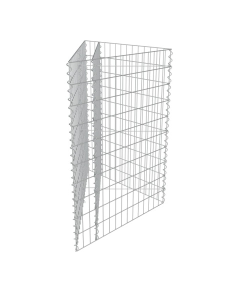 Gabbione Letto Rialzato in Acciaio Zincato 75x75x100 cm