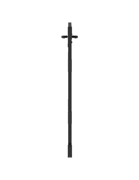 Cancello da giardino con blocco Nero 85 x 150 cm