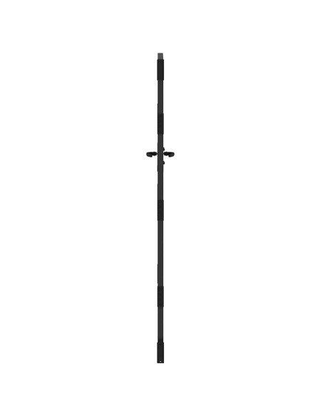 Cancello da giardino con blocco Nero 85 x 200 cm