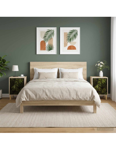 Armadio da Notte ELBURG 2 pz Rovere Sonoma 36 x 33 x 50 cm