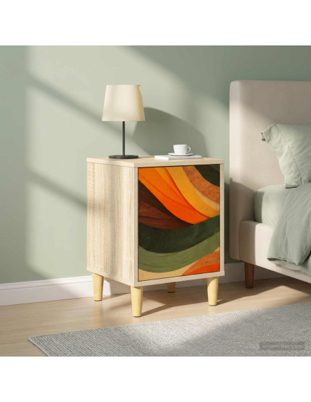 Armadio da Notte BONN 2 pz Rovere Sonoma 36 x 33 x 50 cm