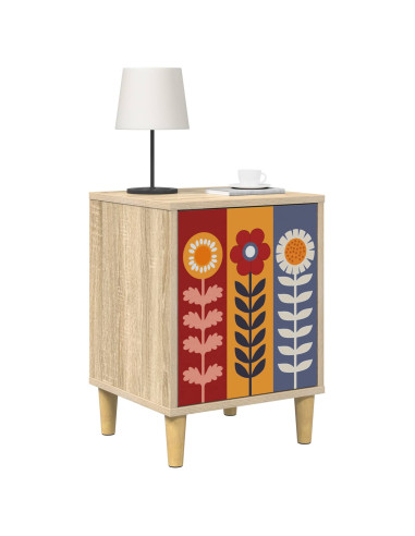 Armadio da Notte ESSEN 2 pz Rovere Sonoma 36 x 33 x 50 cm