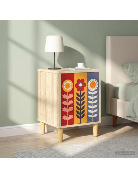 Armadio da Notte ESSEN 2 pz Rovere Sonoma 36 x 33 x 50 cm
