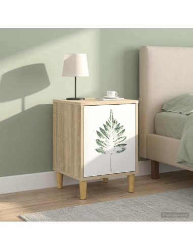 Armadio da Notte HANAU 2 pz Rovere Sonoma 36 x 33 x 50 cm