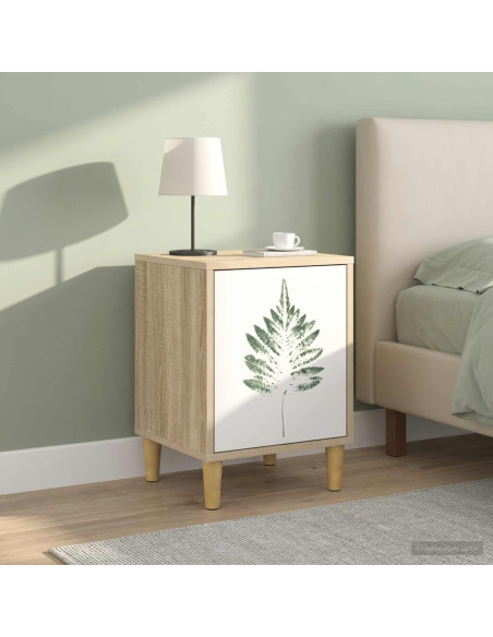 Armadio da Notte HANAU 2 pz Rovere Sonoma 36 x 33 x 50 cm