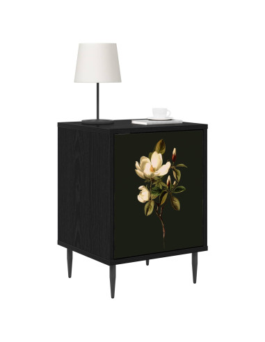 Armadio da Notte BREMEN 2 pz Rovere Nero 36 x 33 x 51 cm