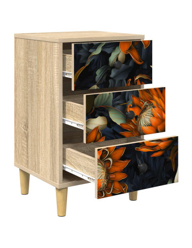 Armadio da Notte LOCHEM 2 pz Rovere Sonoma 36 x 33 x 60 cm