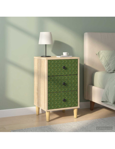Armadio da Notte GELEEN 2 pz Rovere Sonoma 36 x 33 x 60 cm