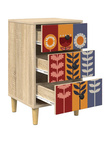 Armadio da Notte ESSEN 2 pz Rovere Sonoma 36 x 33 x 60 cm