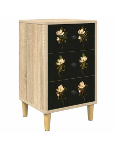 Armadio da Notte BREMEN Rovere Sonoma 36 x 33 x 60 cm 2
