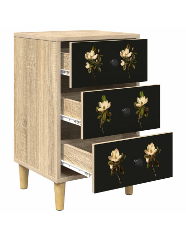 Armadio da Notte BREMEN Rovere Sonoma 36 x 33 x 60 cm
