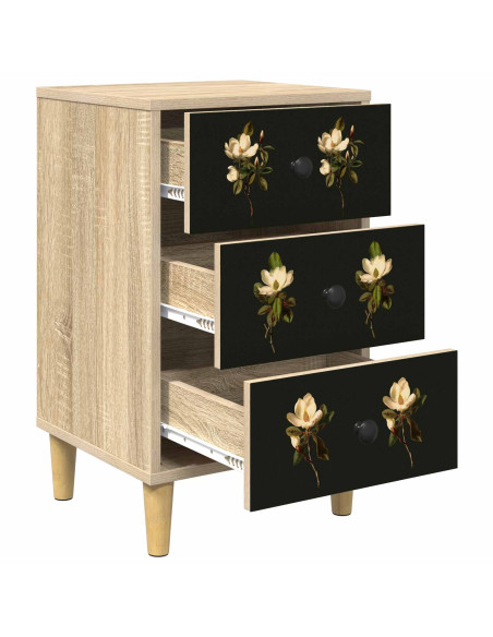 Armadio da Notte BREMEN Rovere Sonoma 36 x 33 x 60 cm