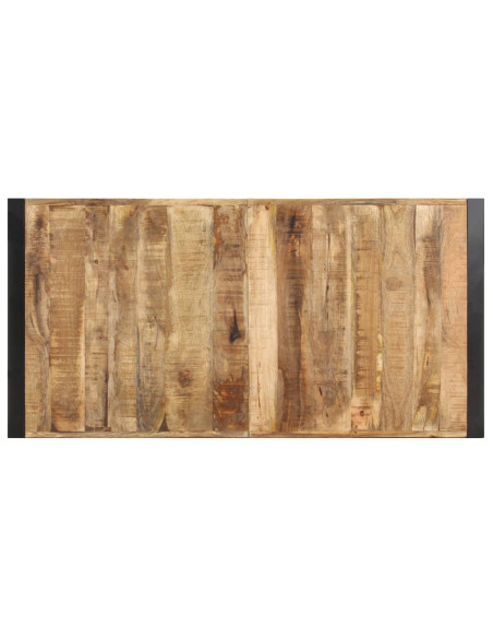 Tavolino da Salotto 140x70x40 cm in Legno di Mango Grezzo