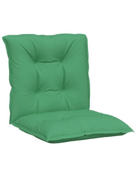 Cuscini per Sedia da Giardino 2 pz Verdi 100x50x7 cm in Tessuto