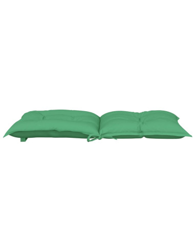 Cuscini per Sedia da Giardino 2 pz Verdi 100x50x7 cm in Tessuto