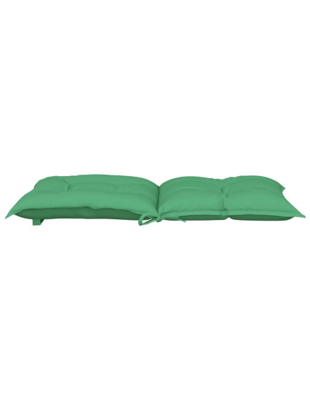 Cuscini per Sedia da Giardino 2 pz Verdi 100x50x7 cm in Tessuto