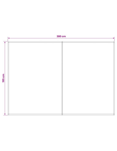 Telo di ricambio per tenda da sole Multicolore 400 x 200 cm