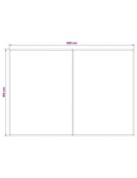 Telo di ricambio per tenda da sole Multicolore 400 x 200 cm